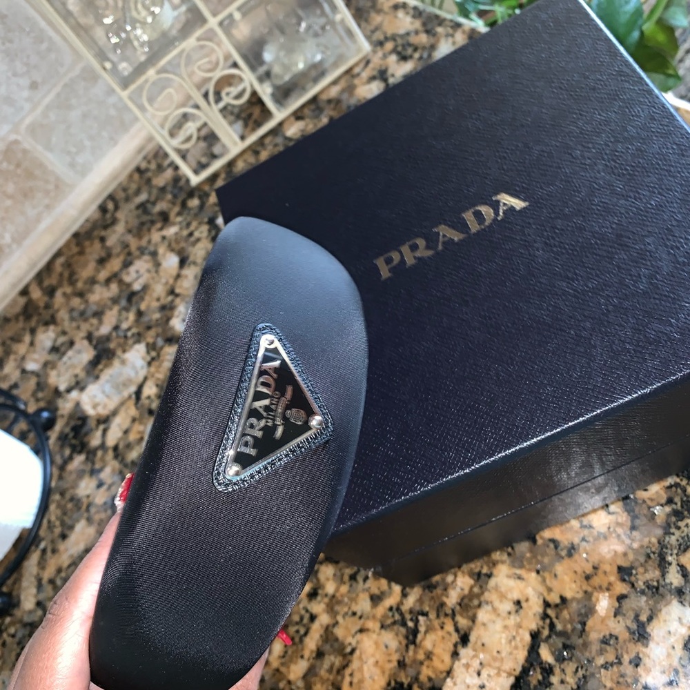 Prada Logo Satin Headband Aunthentic